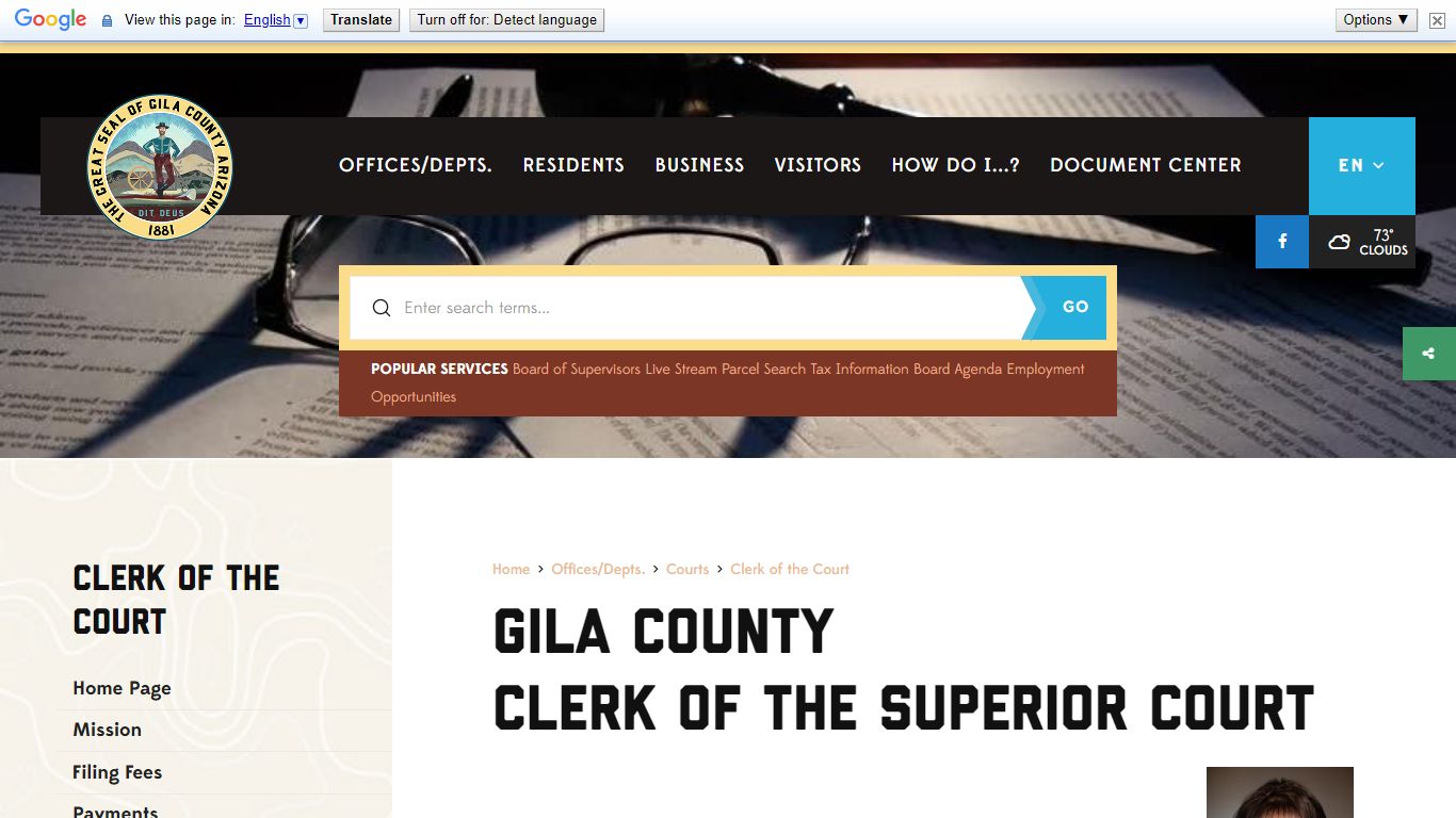 Gila County Clerk of the Superior Court - Welcome to Gila ...