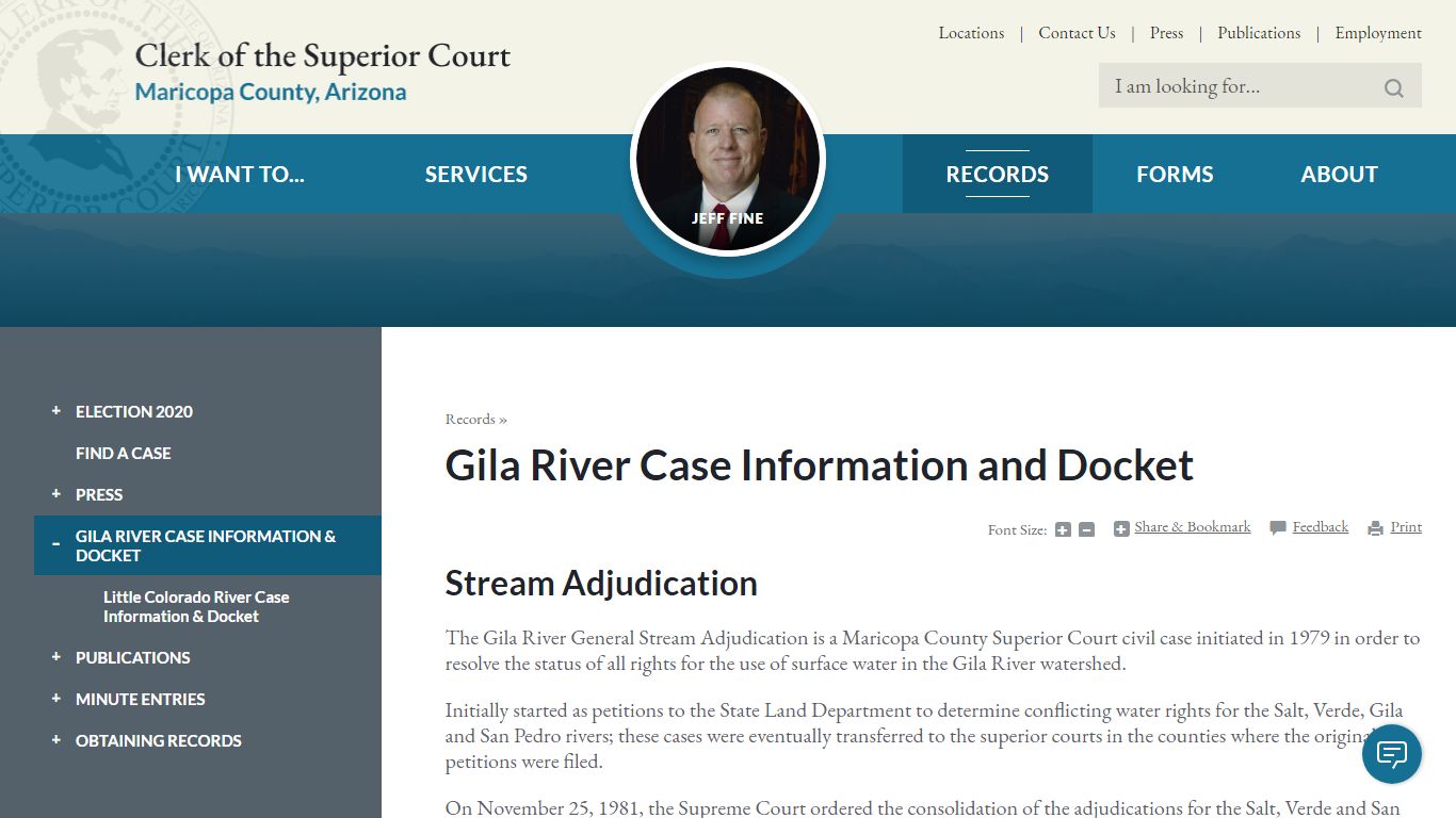 Gila River Case Information and Docket | Maricopa County ...